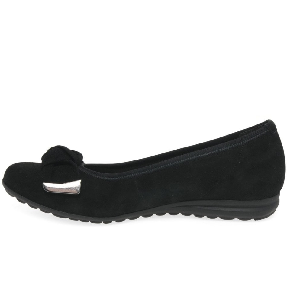 Escarpins Femme Silencieux Gabor | Daim Noir Exclusif